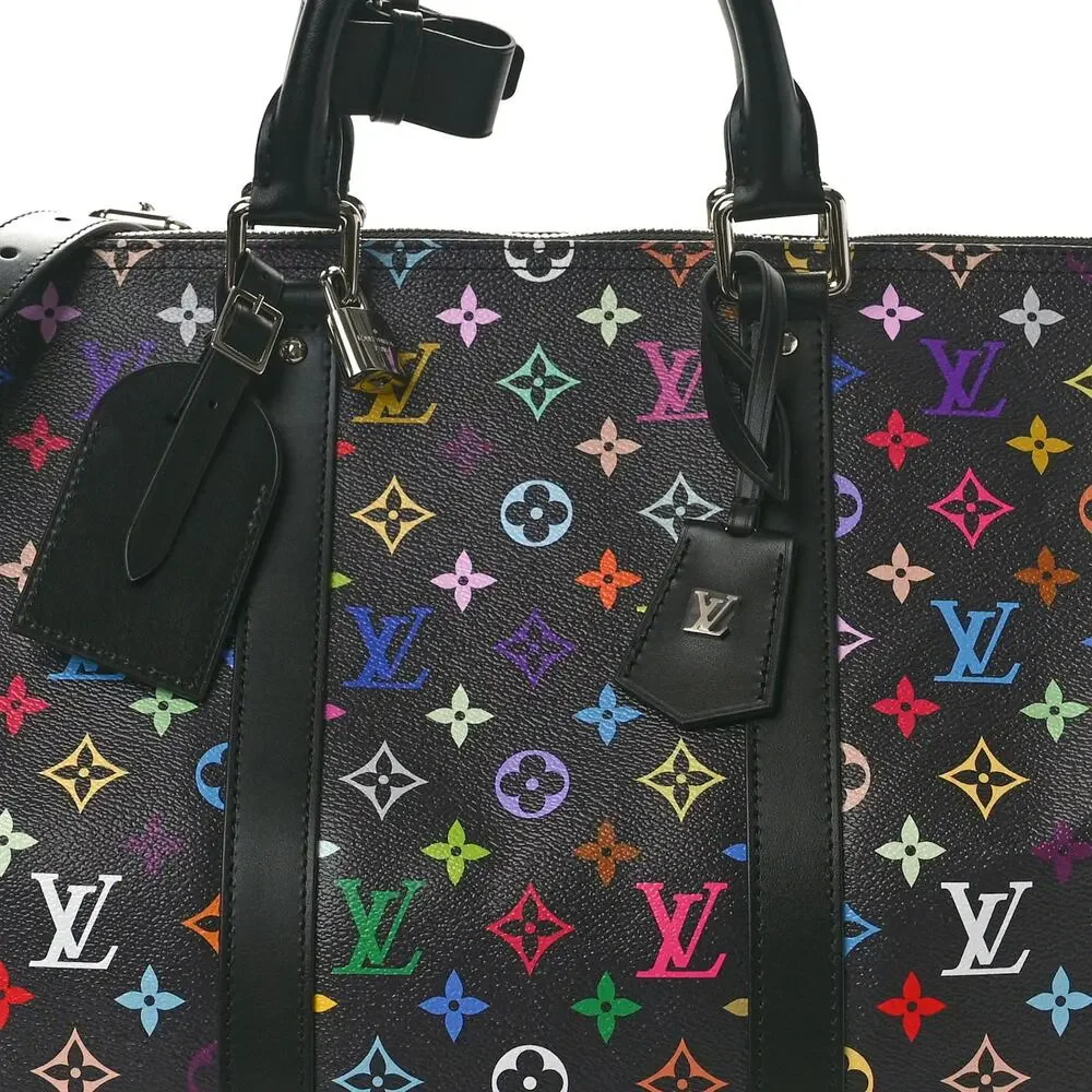Louis Vuitton Murakami Keepall bag 50 Multicolor Monogram Carry-On LV x TM - Picture 7 of 15